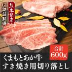 ふるさと納税 益城町 GI認証くまもとあか牛 すき焼き用 切り落し 600g(益城町)
