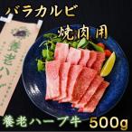 ショッピングハーブ ふるさと納税 養老町 養老ハーブ牛　バラカルビ　焼肉用　500g