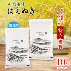 ふるさと納税 新庄市 令和7年産 山形県産 はえぬき 無洗米5kg×2袋 計10kg