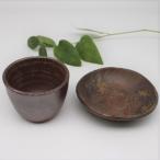 ふるさと納税 備前市 備前焼手びねり小皿とカップセット3(登り窯)