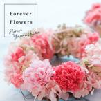 ふるさと納税 山梨県 プリザーブドフラワーのカーネーションリース　ピンク