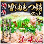 ショッピングもつ鍋 ふるさと納税 太宰府市 博多醤油もつ鍋　3〜4人前セット(太宰府市)