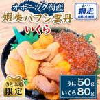 網走産蝦夷バフン雲丹 いくら冷凍便届け