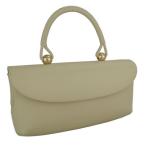 ふるさと納税 御代田町 【濱野皮革工藝のフォーマルバッグ】 ロイヤルモデル(アイボリー×ゴールド)