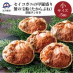 ふるさと納税 京丹後市 【セイコガニの甲羅盛り】蟹の宝船小サイズ5個セット 濃縮ダシ付(2026年1月〜発送)むき身