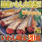 ピリ辛 いわし明太20尾 福岡名物の辛子明太子をイワシに詰…