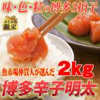 無着色 博多辛子明太子 切子 1kg×2箱