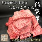 ふるさと納税 肉 多久市 老舗の佐賀牛小肉はしっこちゃん　300g×2パック(合計600g)　(多久市)