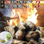 ふるさと納税 都城市 本格手焼き!炭火焼鶏3kgセット(柚子こしょう付)