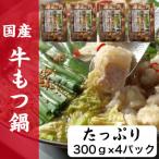 ふるさと納税 塩竈市 国産牛もつ鍋 1.2kg(300g入り4パック)