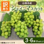 ショッピング09 ふるさと納税 シャインマスカット 山梨市 山梨市産シャインマスカット(訳あり)3〜6房(2kg以上)