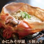 ふるさと納税 香美町 【兵庫県加工】かにみそ甲羅6個入り　07-11