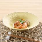 萌黄釉駒筋彫 6.5寸多用鉢 乃利陶窯
