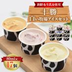 ふるさと納税 帯広市 十勝白い牧場アイスセット　17個