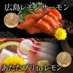 ふるさと納税 大竹市 レビューキャンペーン中!瀬戸内海レモン育ち 広島レモンサーモンとあたたブリtoレモンの詰め合わせ