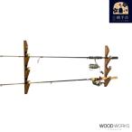 WOOD WORKS ロッドスタンド 壁掛け