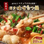 ふるさと納税 大野城市 訳あり!博多味噌もつ鍋 10人前(2人前×5セット)