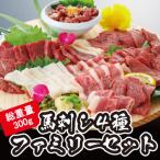 ふるさと納税 長洲町 【熊本 と畜】馬刺し4種300gファミリーセット(長洲町)