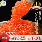 ふるさと納税 八雲町 いくら醤油漬 200g×3P(合計600g) 鱒 小分け 海鮮 北海道