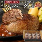 ふるさと納税 都城市 宮崎牛100%ハンバーグ150g×8個