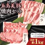 五島美豚 焼肉セット ロース バラ各約500g