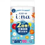 ふるさと納税 津山市 エリエール i_na(イーナ)トイレットペーパー シングル 12R×6パック(72個)