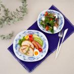 しん窯青花 唐草異人のカレー皿&amp;サラダ皿セット有田焼