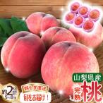 ふるさと納税 丹波山村 朝もぎ直送!『山梨県産 桃』5〜8玉 約2kg規格箱入り 【高機能共選機使用】山梨の桃