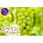 ふるさと納税 甲州市 甲州市産シャインマスカット(匠)2kg以上(3〜4房)