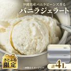 沖縄県産バニラビーンズ香るバニラジェラート計4000cc