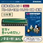心躍るグリーンのハーモニカ♪スズキ ブルースハーモニカOLI…