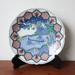 有田焼 12寸飾り皿 色鍋島琴図 専用木箱