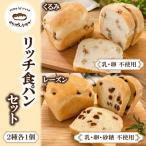 リッチ食パン 2個セット レーズン食パン