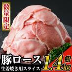 ふるさと納税 曽於市 豚ロース生姜焼き用スライス　200g×8パック