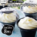 ふるさと納税 上士幌町 十勝しんむら牧場 放牧牛のソフトアイス 120ml×8個 北海道 アイスクリーム スイーツ