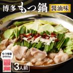 ふるさと納税 宗像市 【もつ600g】博多もつ鍋 醤油味(3人前)セット【海千】_HA0588