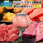ふるさと納税 国東市 おおいた豊後牛5種厳選部位の焼肉セット1.1kg_1161R