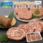 ふるさと納税 国東市 手間いらずが嬉しい!豊後牛の贅沢3種盛り/計1.04kg_1200R