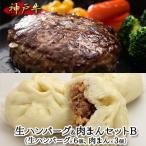 ショッピングふるさと納税 ハンバーグ ふるさと納税 加西市 神戸牛 生ハンバーグ&肉まんセットB[No5698-1059]