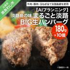 ふるさと納税 南あわじ市 淡路島の味　まるごと淡路BIG生ハンバーグ　180gX10個