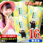 ふるさと納税 甲佐町 【配送月指定可能】無洗米16kg【熊本県産】(5kg×2袋、6kg×1袋)Z2