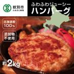 ふるさと納税 紋別市 北海道産100%ハンバーグ約200g×10個 約2000g