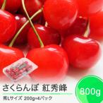 ふるさと納税 大石田町 さくらんぼ 紅秀峰 秀Lサイズ 約800g(200g×4パック)フードパック 2024年産 山形県産