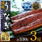 ショッピング醤油 ふるさと納税 大崎町 【さとふる限定】鹿児島県産うなぎ長蒲焼3尾(330g)