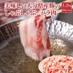 ふるさと納税 国東市 美味しい大分県産豚のしゃぶしゃぶ/バラ肉1.2kg_0044N