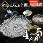 ふるさと納税 下関市 【寄附額変更】とらふぐ刺身セット(4-5人前) 冷凍 フグ刺し BV002 【期間限定】