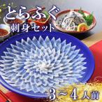 ふるさと納税 下関市 ふぐ 刺身 セット とらふぐ (30cm皿 3-4人前) 日指定可 FP007