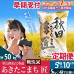 ふるさと納税 仙北市 【無洗米】R7年産 新米 早期受付《定期便10ヶ月》あきたこまち5kg|02_snk-030310s