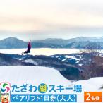 たざわ湖スキー場 ペアリフト1日券 大人