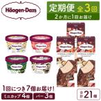 ふるさと納税 浜中町 <全3回定期便・隔月>ハーゲンダッツ『ミニカップ&バーセット(合計21個)』_H0026-050